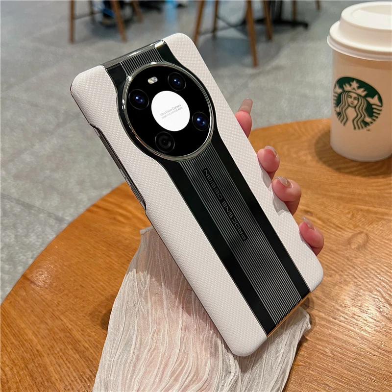 新款碳纤维纹理适用华为mate40pro手机壳高级感秒变50rs保时捷设