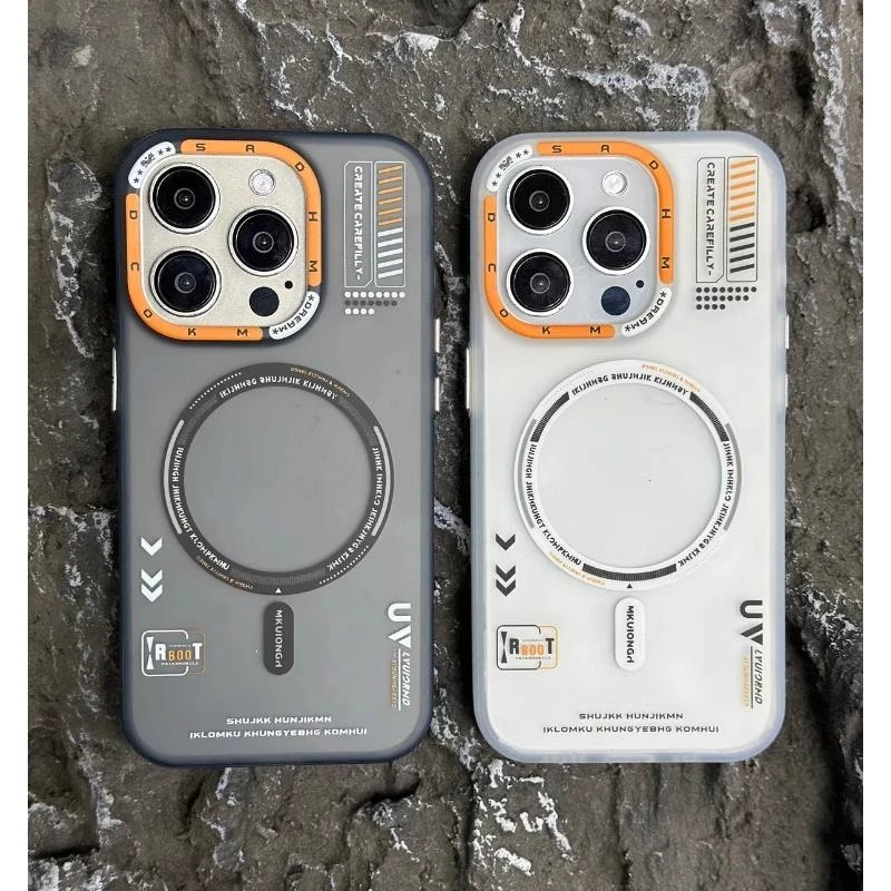 适用iphone15promax手机壳新款双面覆膜苹果15磁吸磨砂14全包防摔