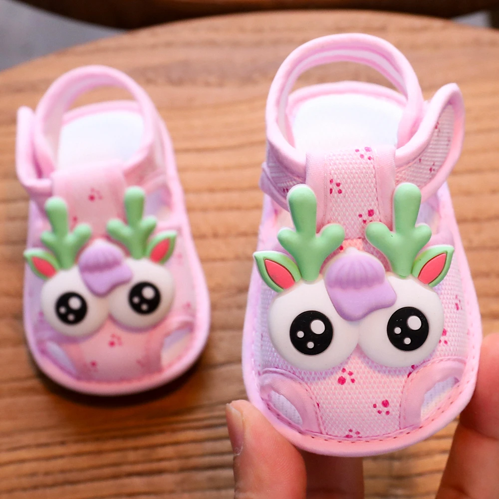 学步鞋夏季学步凉鞋宝宝凉鞋不掉鞋0-1岁男女宝宝软底卡通