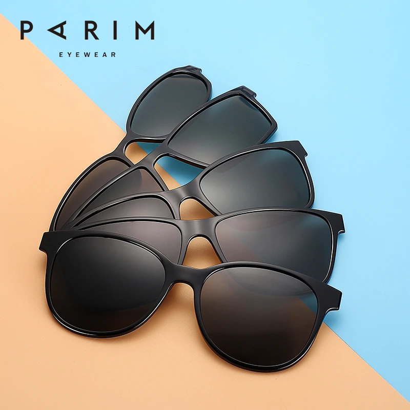 PARIM/派丽蒙磁吸式偏光镜太阳镜男墨镜女近视吸片夹片一镜两用