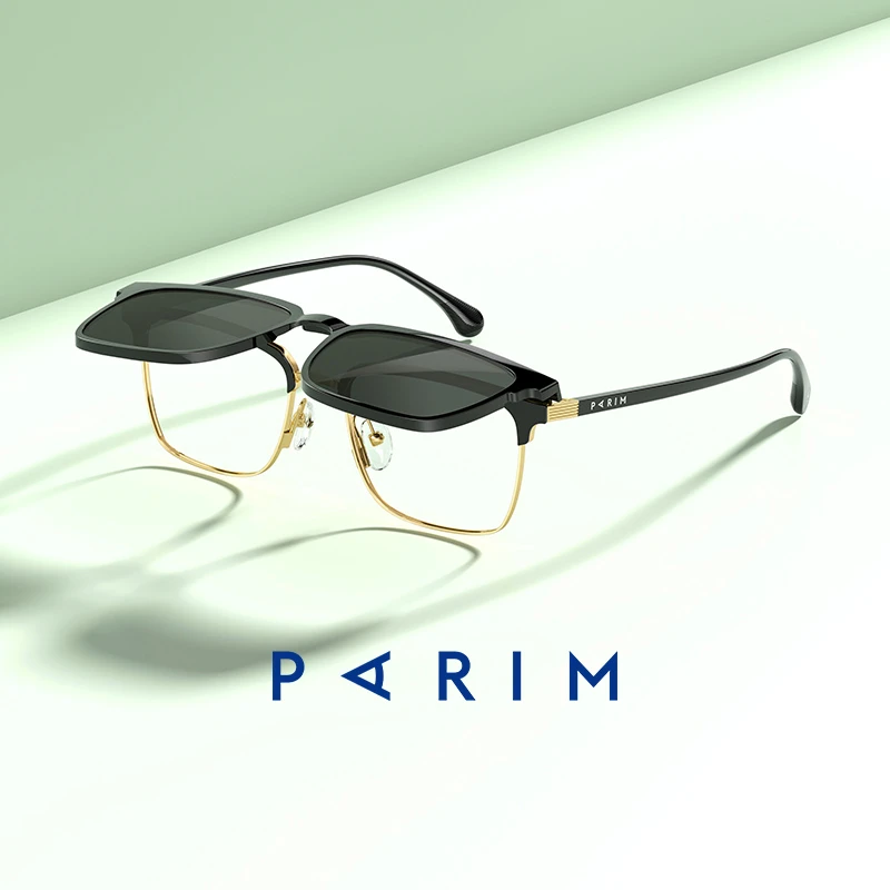 派丽蒙CC反转镜一镜两用磁吸男可配度数近视太阳眼镜女96037