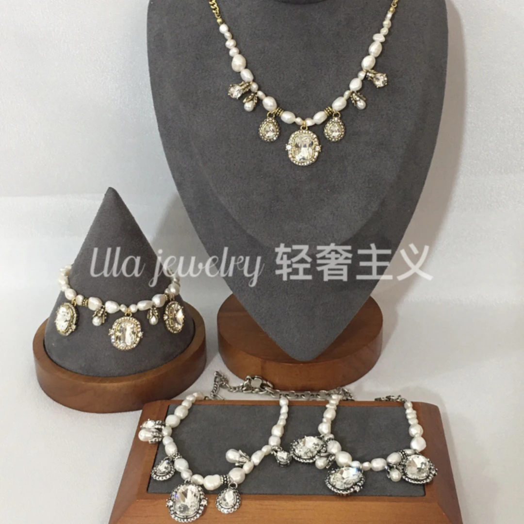 铜合金项链 【喜儿ula】5-15-1时尚气质巴洛克优雅手链项链