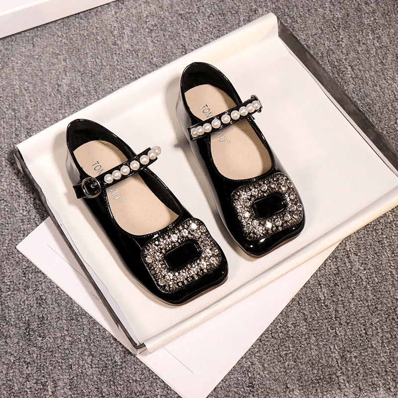 公主鞋女童鞋子百搭宝宝单鞋2024春冬季新款儿童软底休闲玛丽珍ol