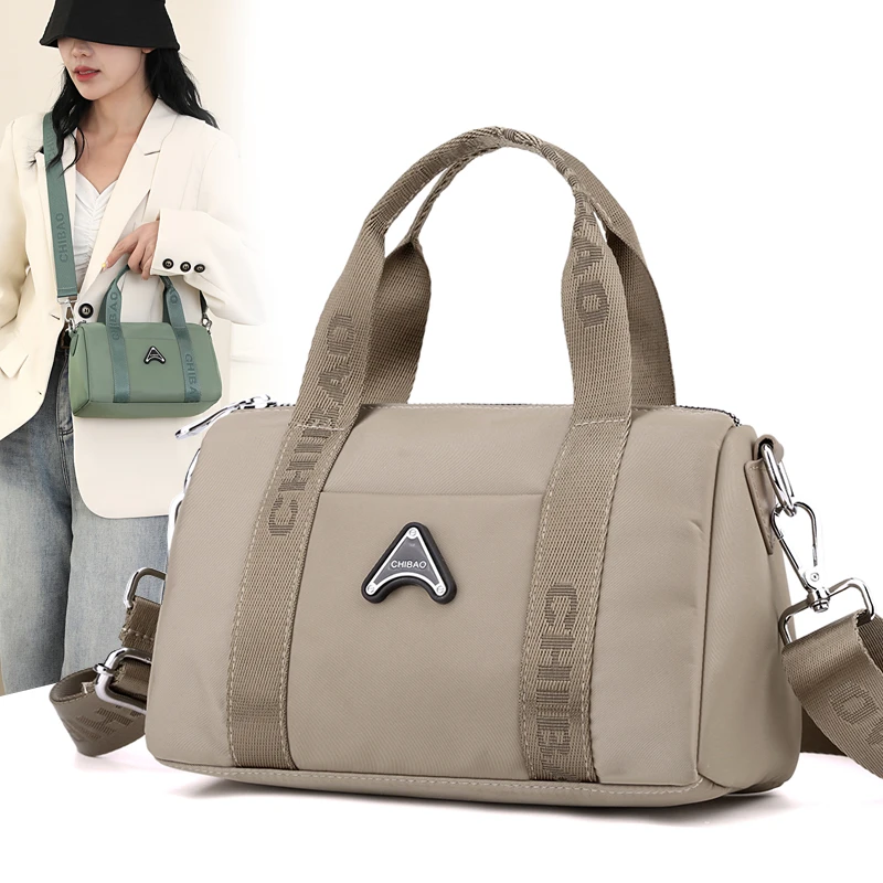 2025新款女士时尚休闲帆布包枕头包百搭单肩斜挎包女防水轻便手提