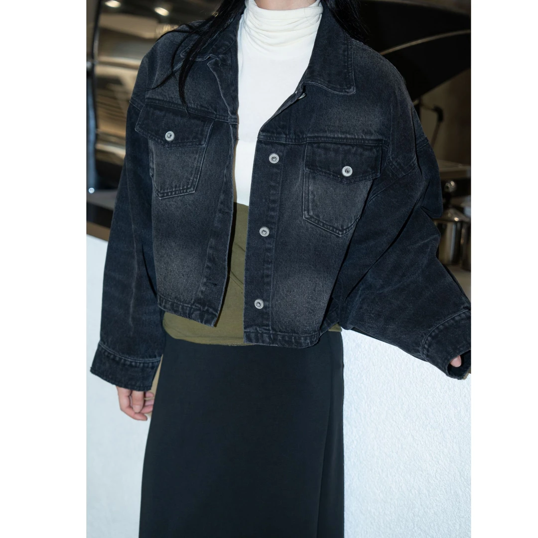 6116短款牛仔衬衫外套050546