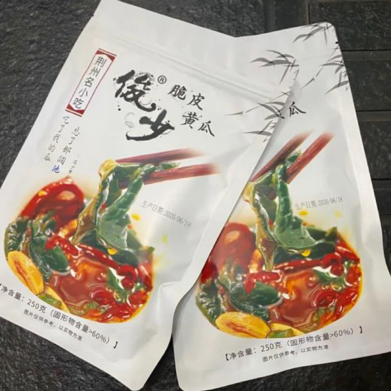 俊少脆皮黄瓜湖北荆州特产农家手工腌制酱黄瓜皮即食泡菜咸菜下饭