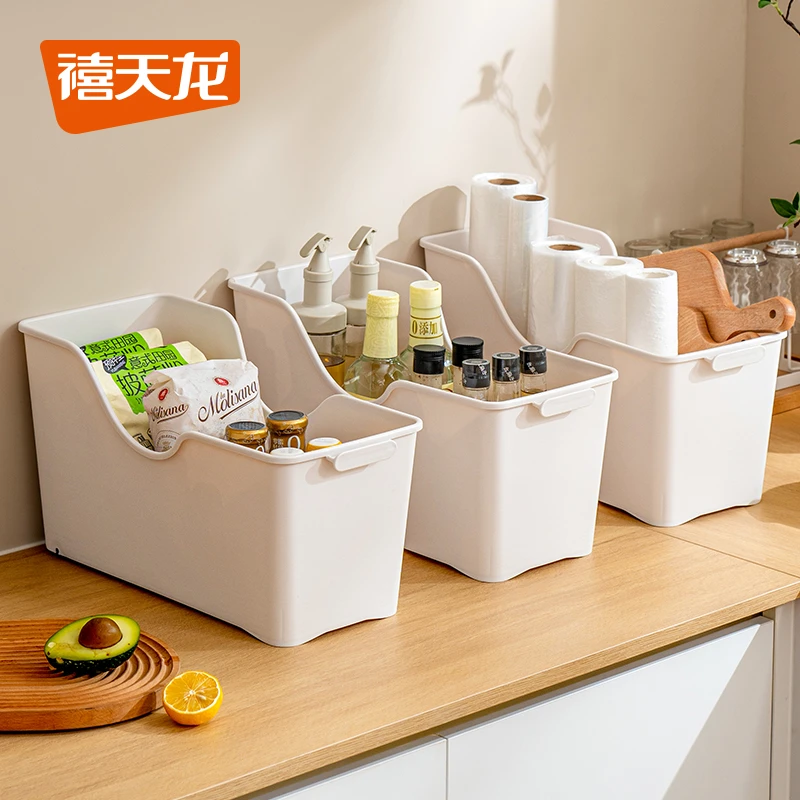 禧天龙大容量锅具收纳桶橱柜收纳家用(商城短视频)