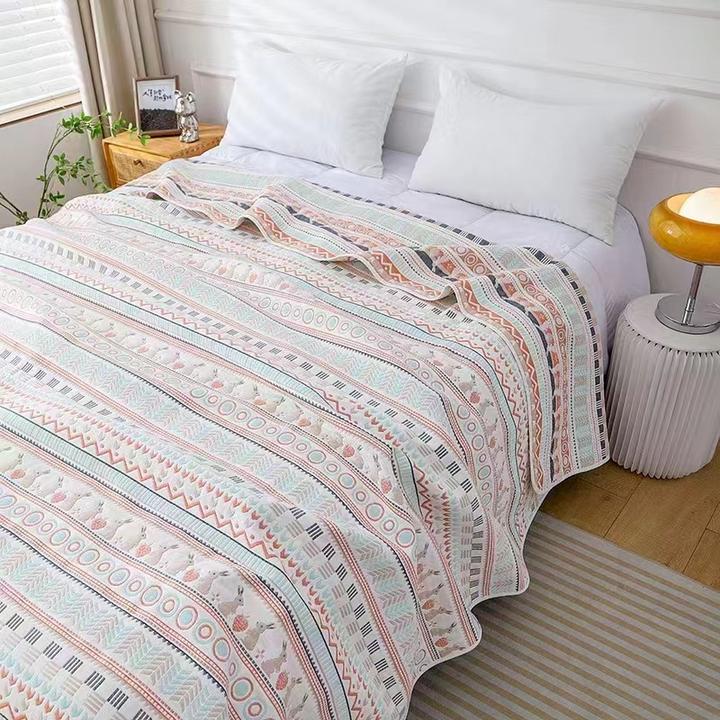 【未来】纱布凉席床盖 六层纱 柔软 贴肤