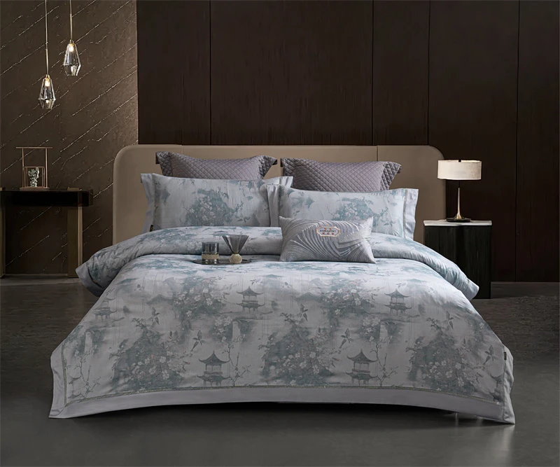 最美江南-轻奢色织提花春夏秋冬可用床上四件套