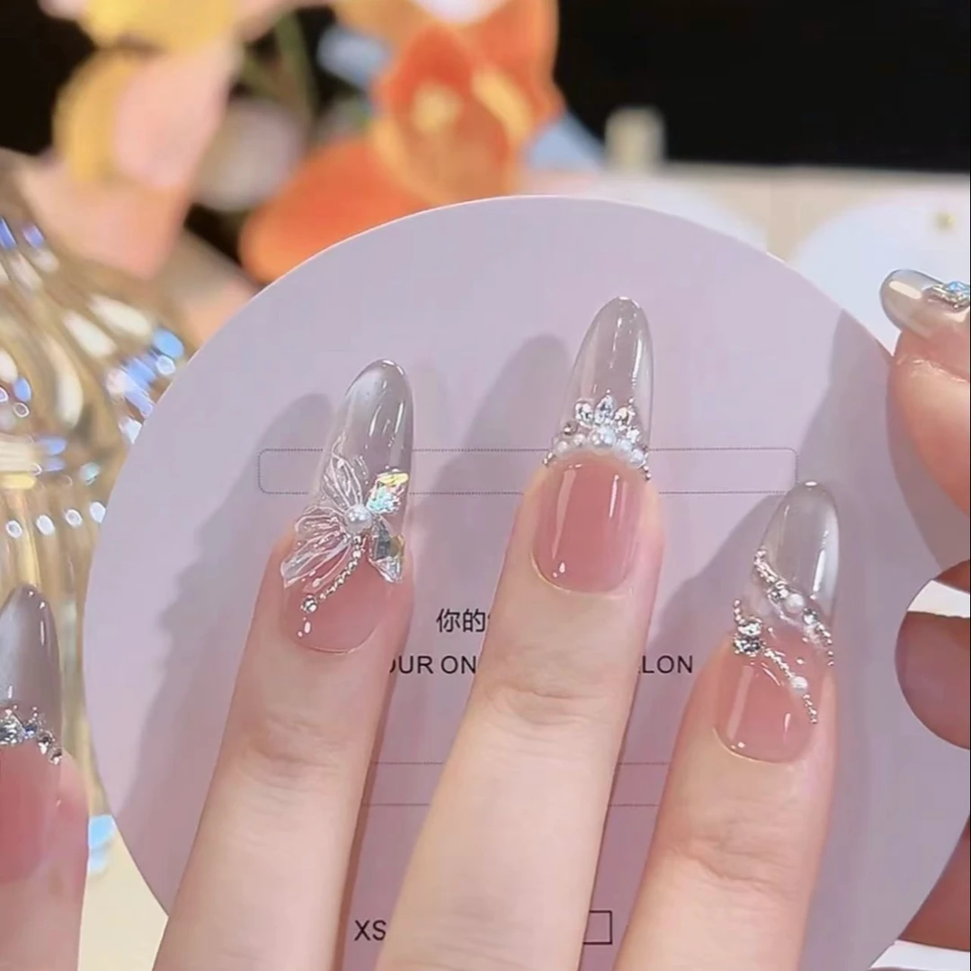 【比翼双飞】17穿戴甲美甲甲片纯手工可反复穿戴美甲求