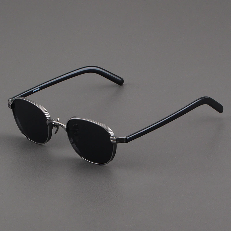 KENNEMONNEN本万年龟纯钛墨镜男款小框灰色眼镜日系偏光太阳镜女