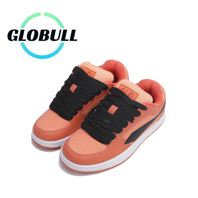 GLOBULL复古拼色面包鞋情侣厚底增高休闲鞋女鞋百搭学生低帮板鞋