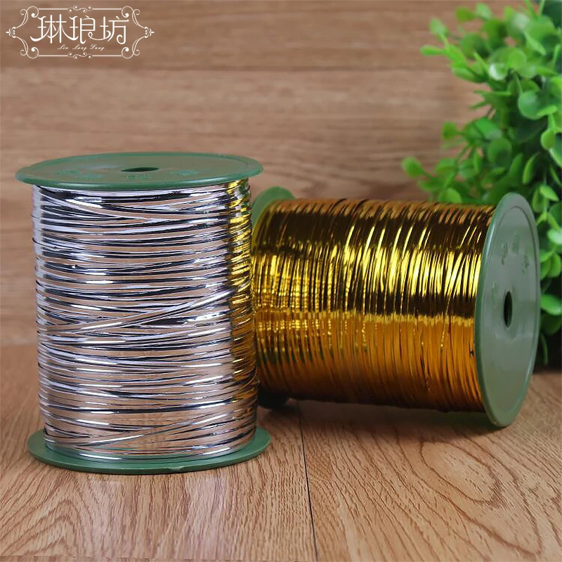 琳琅坊新品360码彩色金属扎丝金丝绳扎带金属丝礼品包装金丝扎绳