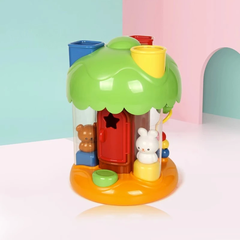 【活动中】日本皇室玩具儿童树屋宝宝抓握图形形状配对积木1-2岁