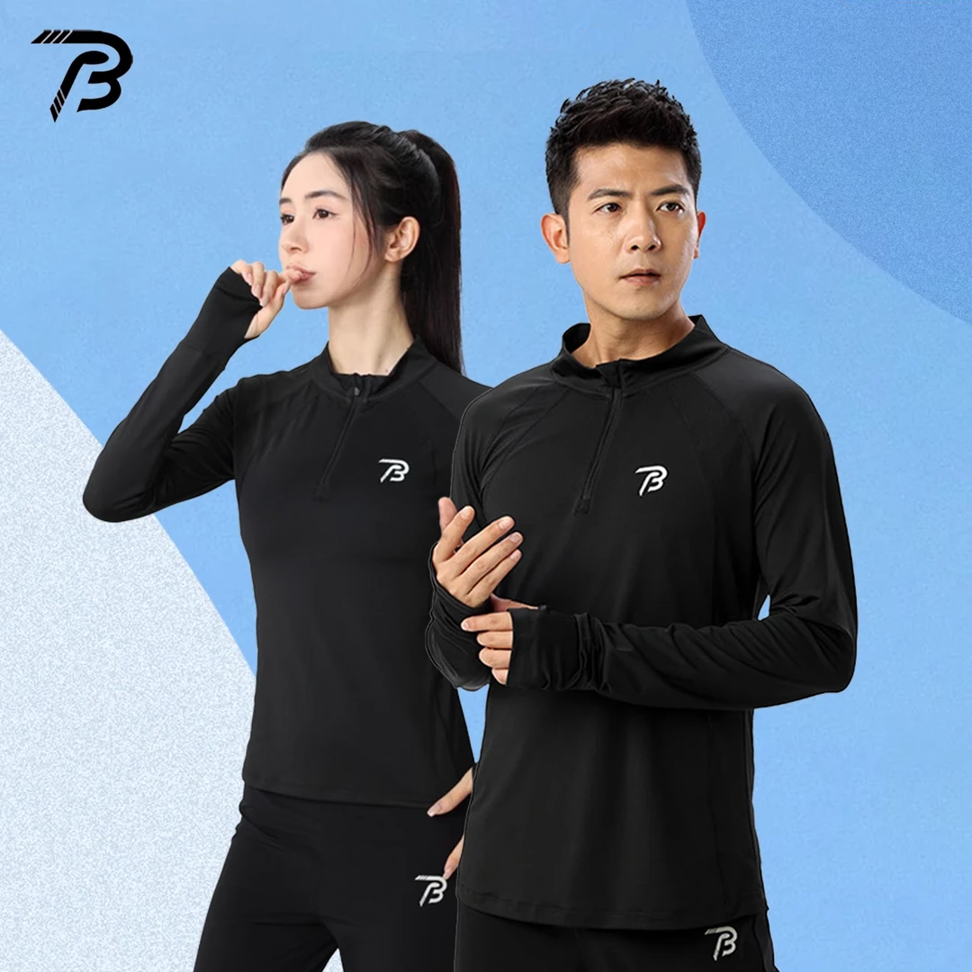 破三男女装长袖新款速干衣专业马拉松跑步训练服春季健身运动套装