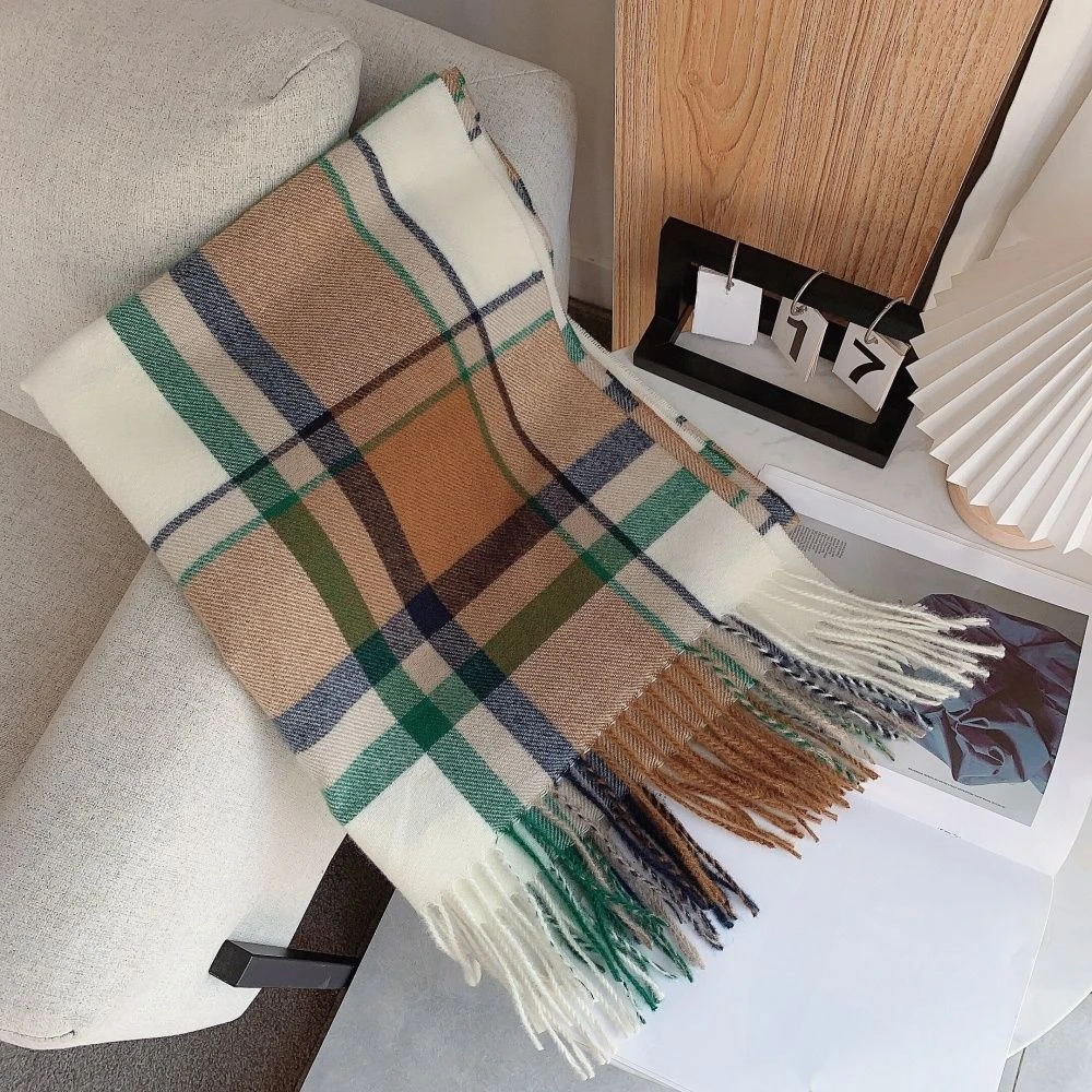 秋冬款围巾【上海咖白格】M47