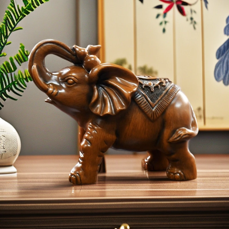 小对象（15*8*10）高档中式吉祥摆件客厅书房玄关桌面电脑桌装饰品