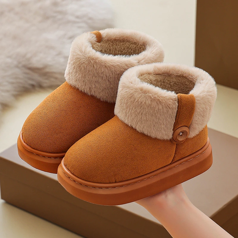 2024新款儿童棉鞋拖鞋女童秋冬女孩公主风室内家居家宝宝棉鞋包跟