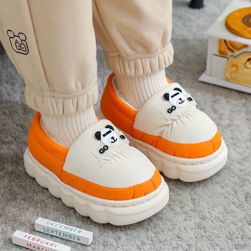 儿童棉鞋男女童冬季包根保暖鞋防滑软底中小童棉拖鞋室内宝宝童鞋