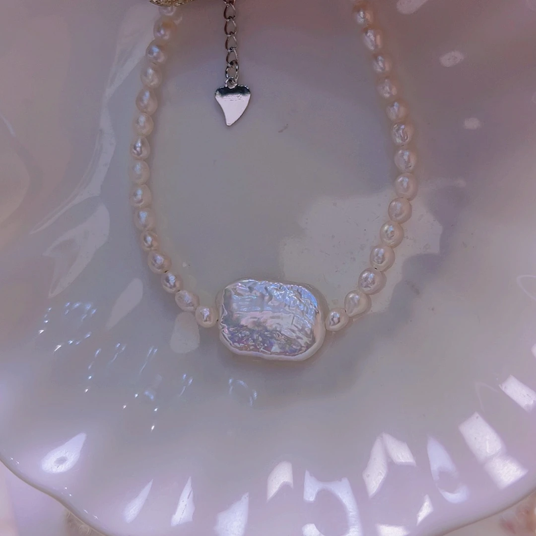 淡水珍珠手绳合金