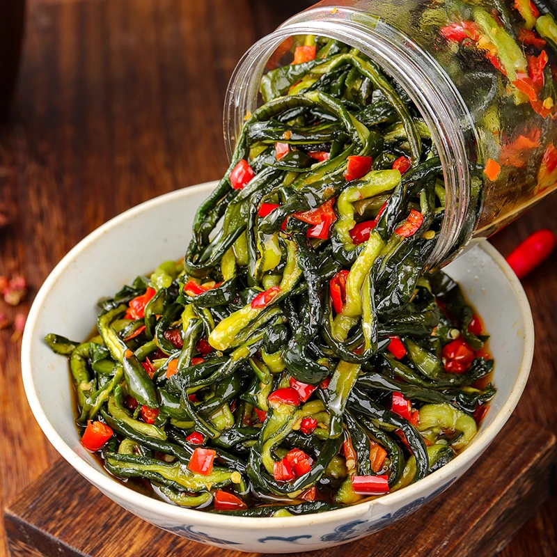 开胃下饭菜脆爽黄瓜皮腌黄瓜泡菜下饭菜下饭咸菜瓶装嫩小黄瓜香辣