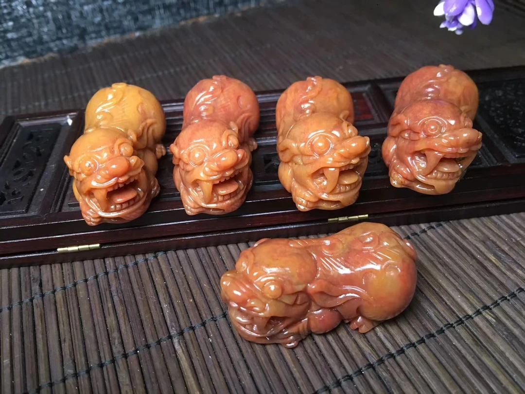 富贵貔貅/桂林鸡血玉帝王料 多样性发货发一个