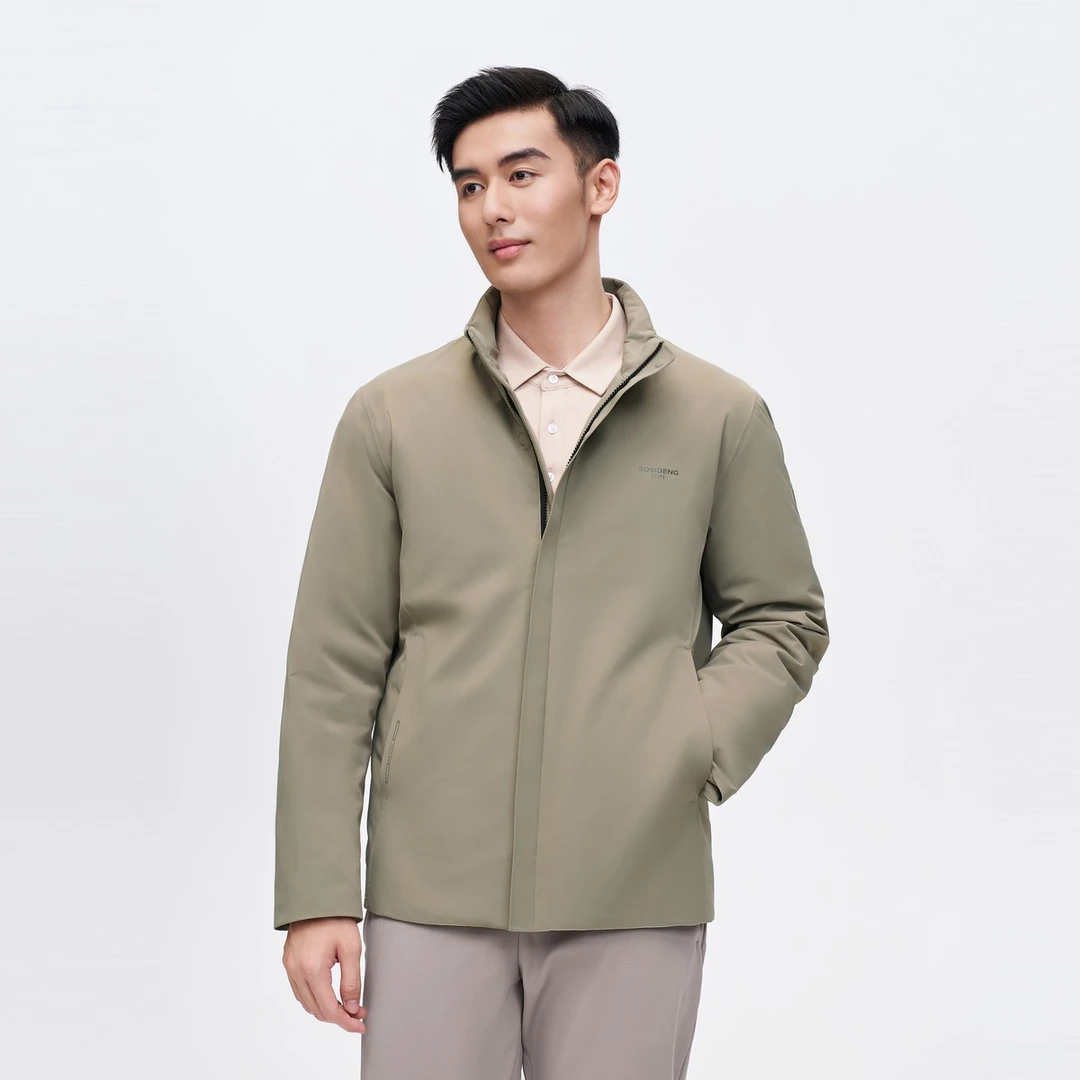 波司登秋冬季商务休闲高端男士轻薄羽绒服立领修身防风保暖外套