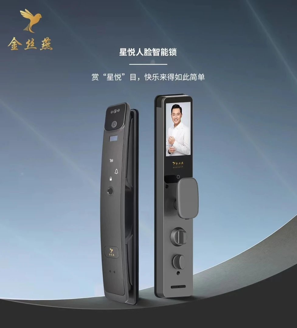 金丝燕星悦3D人脸智能锁