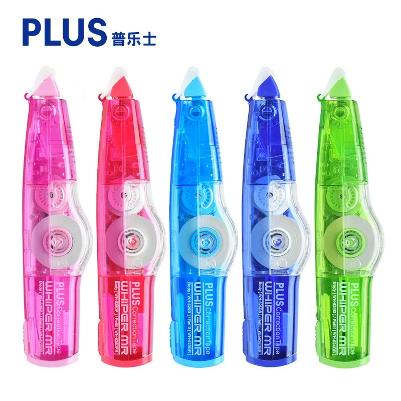 日本PULS普乐士透明修正带大容量实惠装涂改带学生改正带可替换芯
