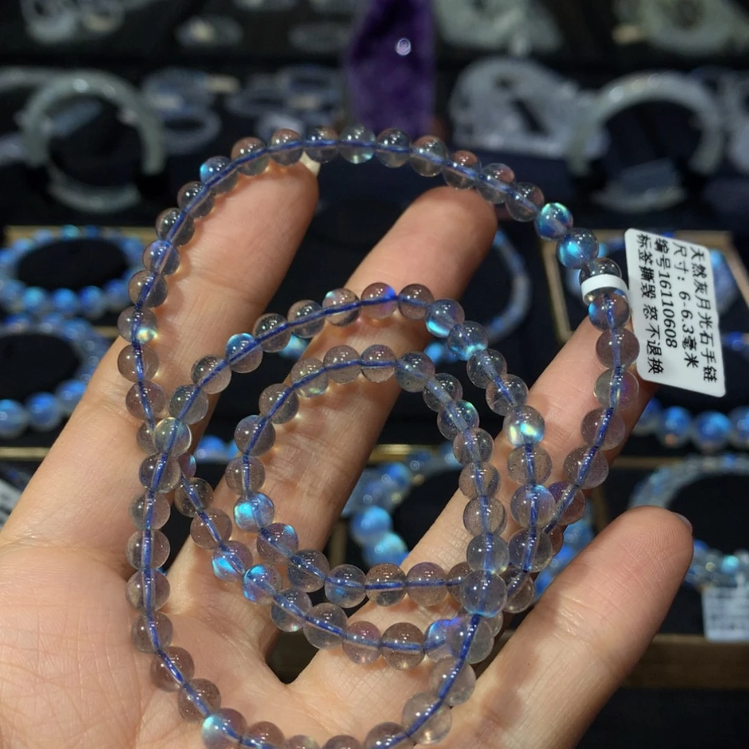 【闪购商品】拉长石手串，6.3未镶嵌