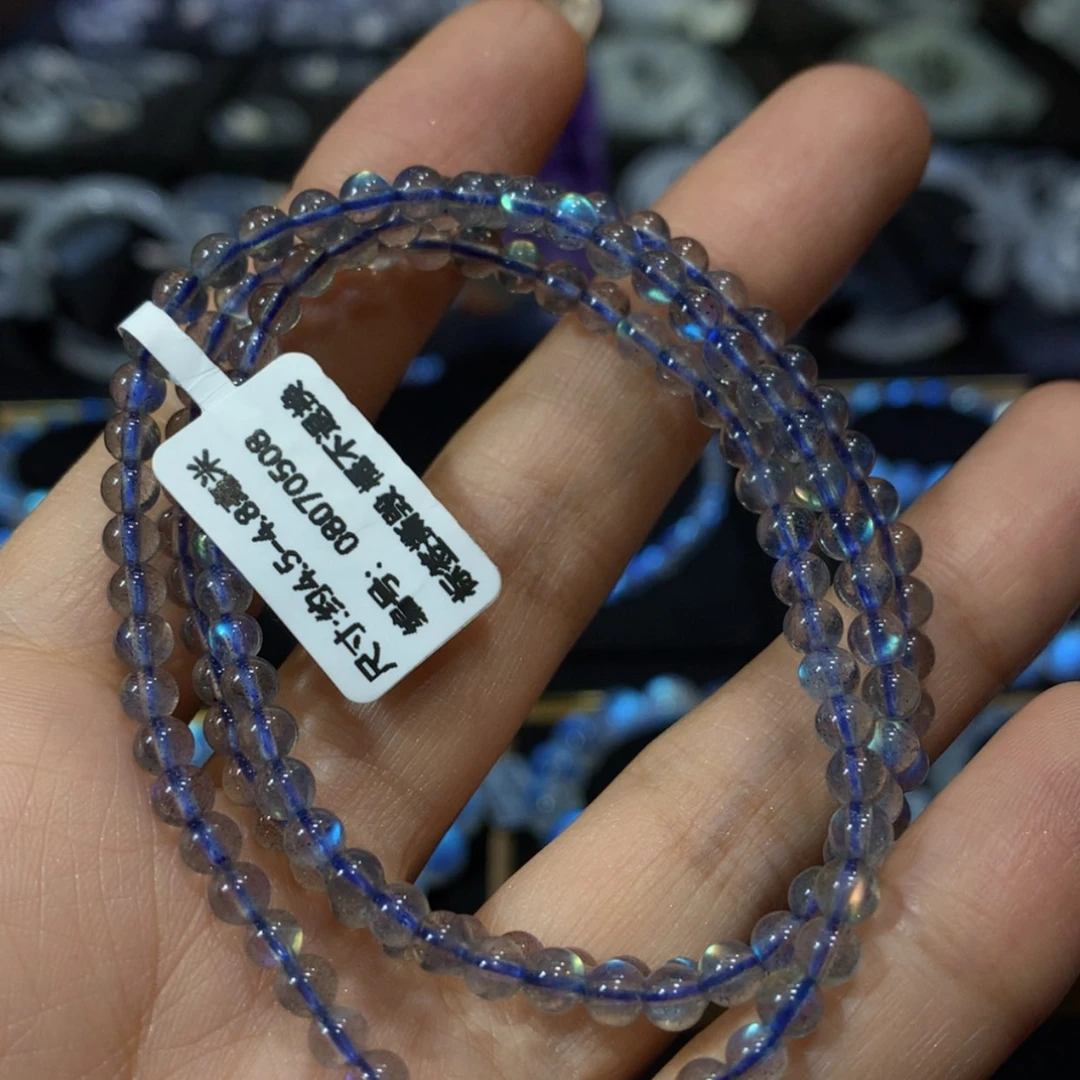 【闪购商品】拉长石手串；4.8未镶嵌