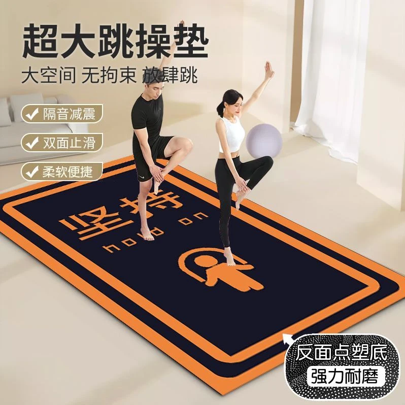 跳绳减震垫隔音瑜伽垫专业楼层防震静音加厚毯子家用室内运动地垫