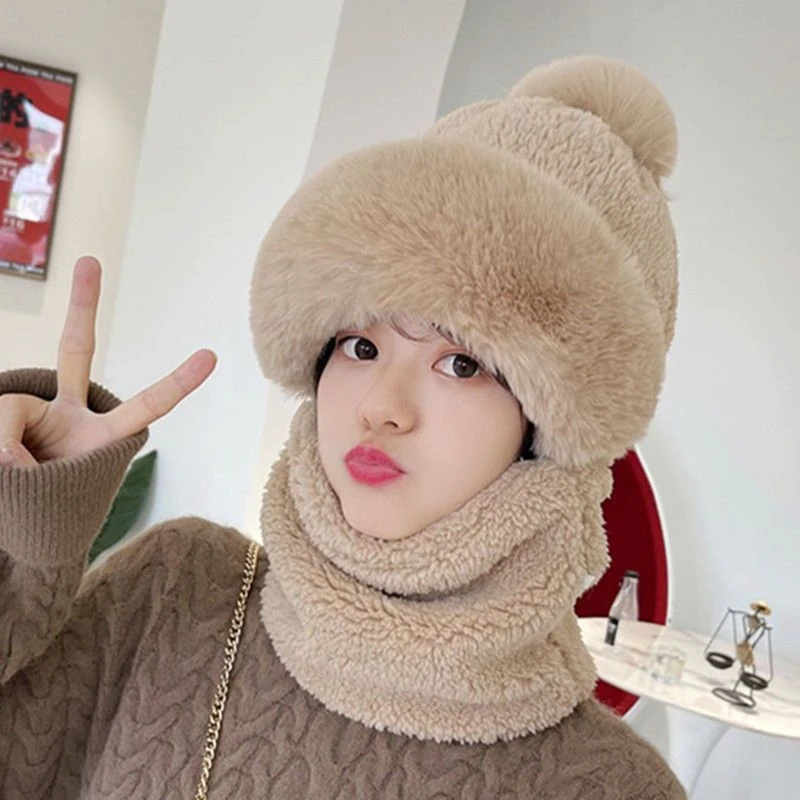 冬款加厚毛绒套头帽防风防寒骑车必备球帽8002#