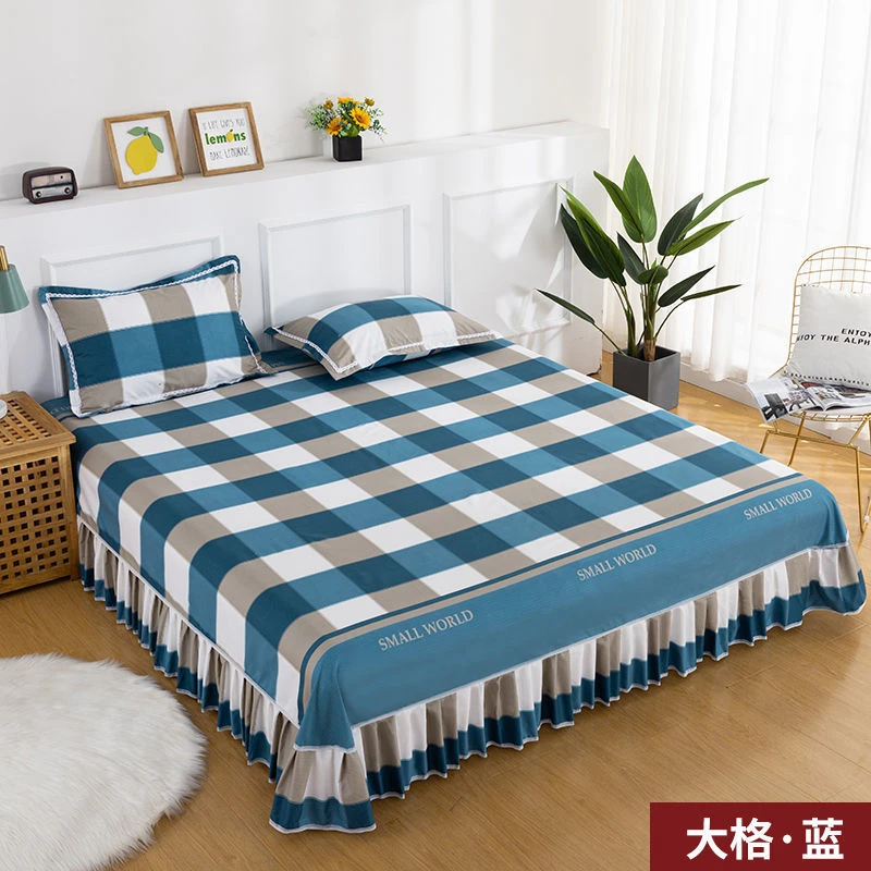 【单件床裙】四季通用床裙床单床套罩席梦思保护套防尘罩亲肤加厚