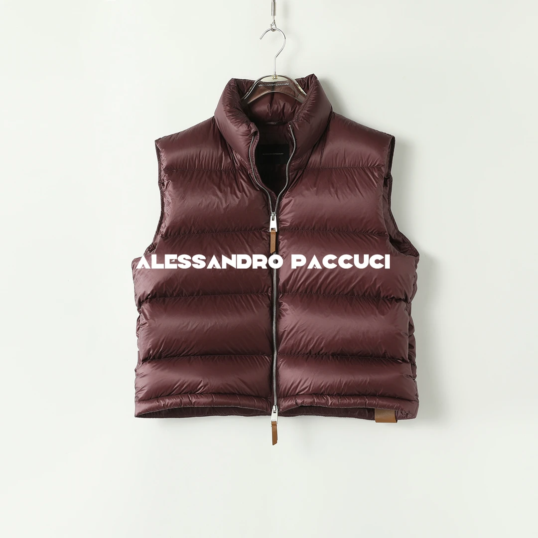 AP洛哥44004RR【黑标系列】日本进口95白鹅绒纯色保暖百搭羽绒马甲