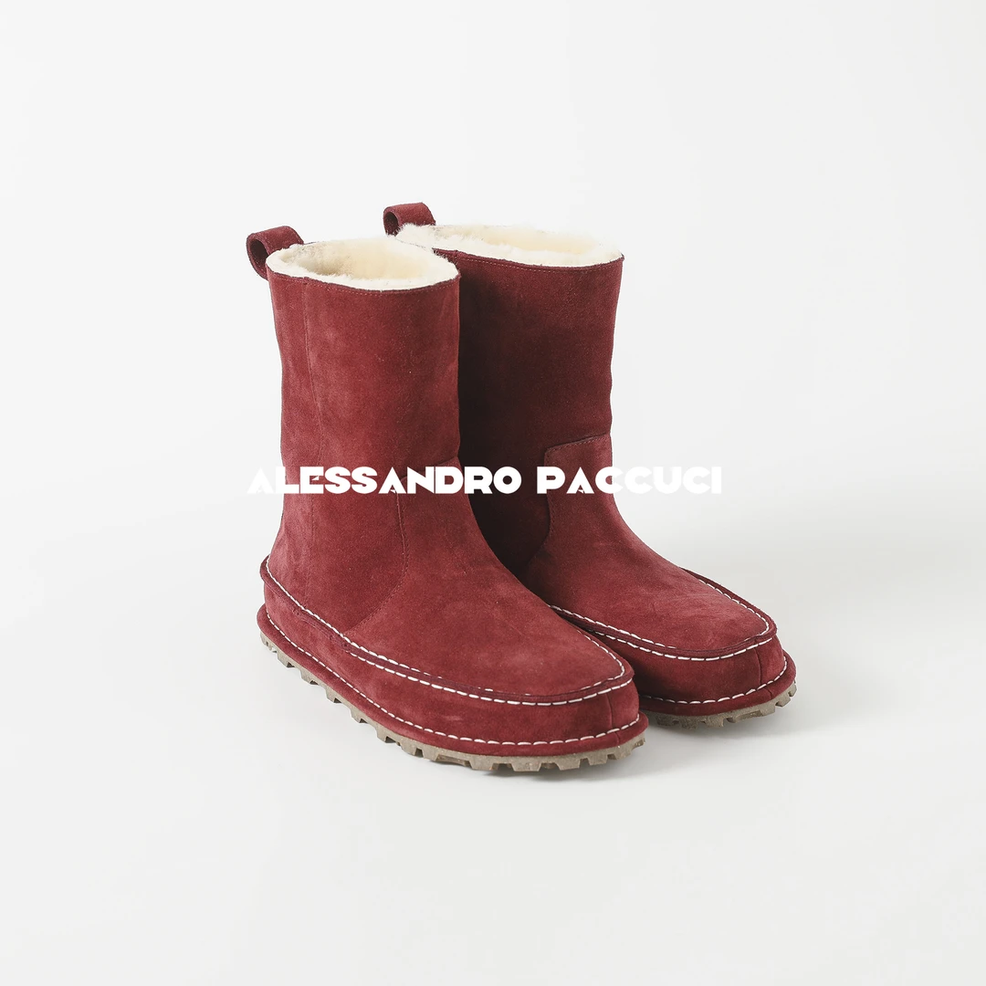 AP洛哥43189XX【雪原/加色】面牛毛皮+内里羊毛勃肯雪地靴高帮鞋