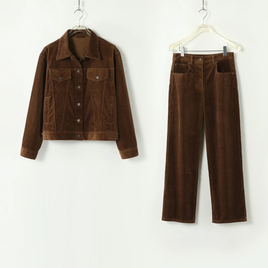 AP洛哥43118WT/43160KC【布朗尼】棉灯芯绒外套/休闲裤2024秋