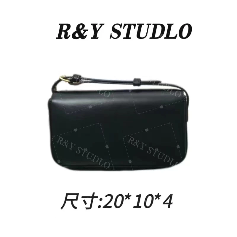 R&Y经典头层牛皮腋下小方包轻奢气质斜挎单肩包A18
