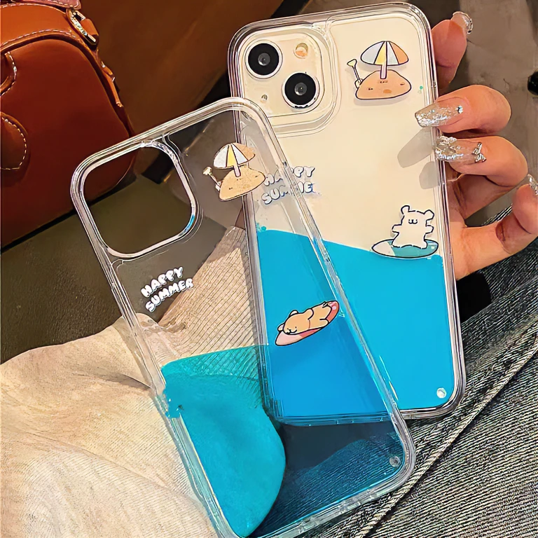 冲浪萌宠小狗iPhone15promax趣味个性苹果14手机壳可爱13男女款12