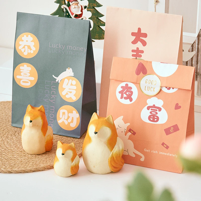 伴手礼物实木手工木雕柯基熊鹿猫动物工艺品摆件情侣