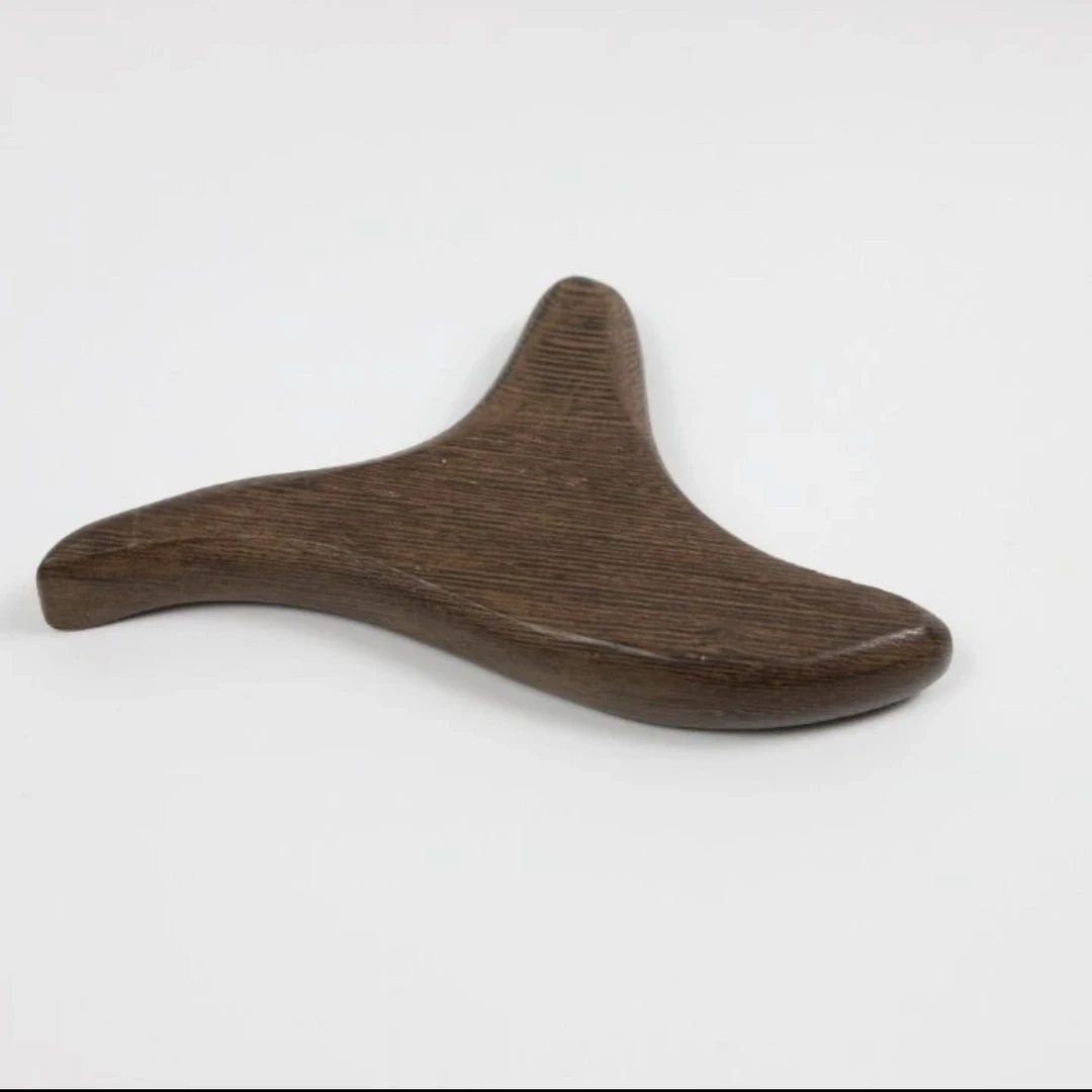 新疆包邮鸡翅木美容手持式三角点穴按摩工具全身多功能家用按摩器