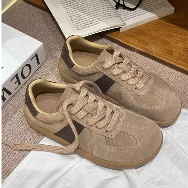 复古港风德训鞋女阿甘勃肯鞋2024新款百搭舒适软底娃娃运动休闲鞋