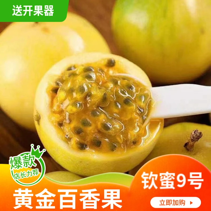 y广西钦蜜9号黄金百香果新鲜应季水果香甜浓郁皱皮纯甜