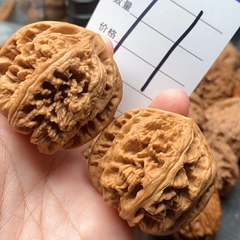 桃核把件45粗筋核桃