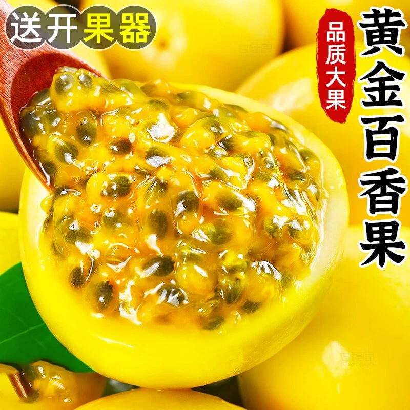广西黄金百香果钦蜜9号新鲜包邮特大果原浆蜂蜜孕妇黄色水果香甜