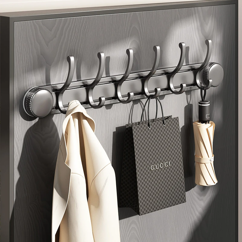 吸盘门后挂钩免打孔强力承重厨房浴室粘钩入户门置物架挂衣架收纳