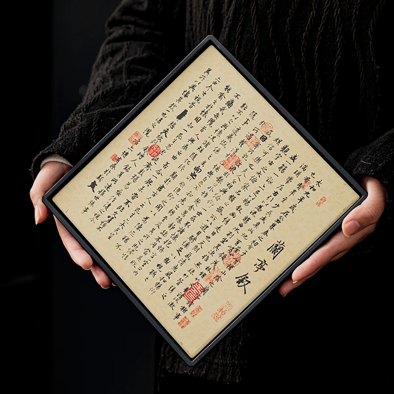 新款国风吸水干泡茶盘托盘陶瓷家用干泡台创意速干功夫茶台小茶盘