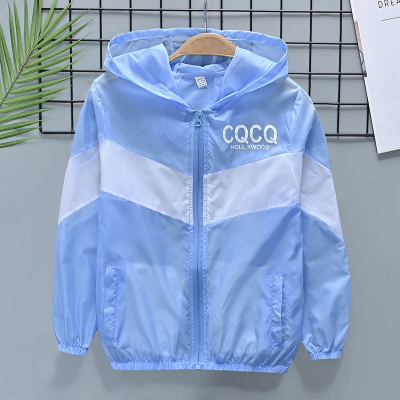 儿童防晒衣轻薄透气男童宝宝防晒服外套夏季沙滩女孩皮肤衣空调服