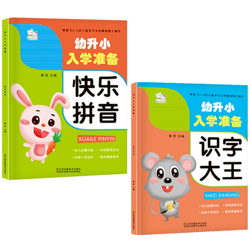 大开本 幼升小入学准备快乐拼音识字大王语言表达逻辑思维3-6岁