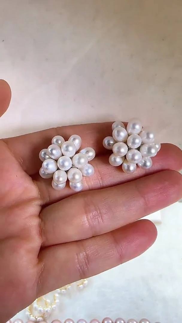 【闪购商品】淡水珍珠耳饰未镶嵌49.99